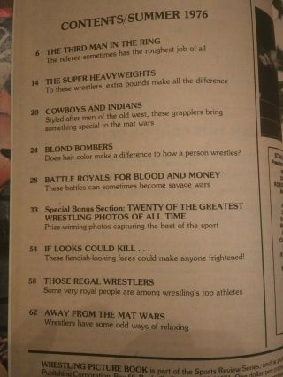 NWA WWF AWA EXC WRESTLING PICTURE BOOK 1976 Ladies Blondes Jones Giant Ladd Rare 3