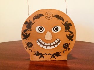 Rare Bethany Lowe Halloween Jack - O - Lantern 2 - Sided Pumpkin Bruce Elsass Retired