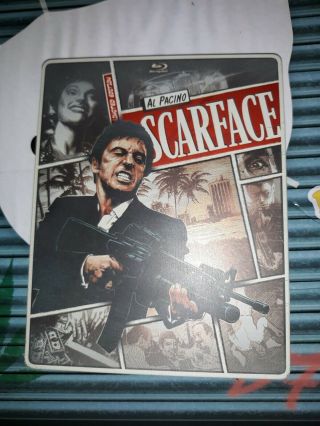 Scarface Steelbook Blu - Ray Bluray,  Dvd Combo Rare Oop Complete Flawless