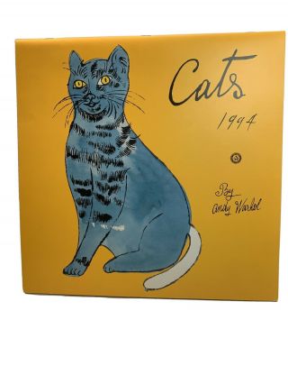 Rare Vintage Andy Warhol 1994 Cats Wall Calendar 12 " X 12 " Pictures