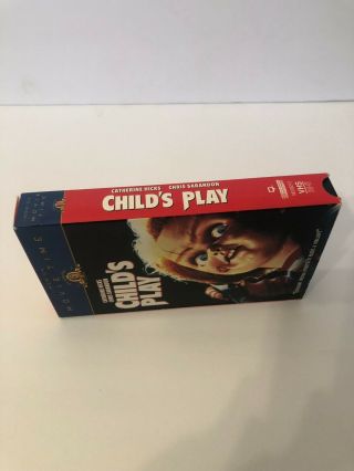 Child ' s Play Rare & OOP Horror Movie MGM/UA Home Video Release VHS 3