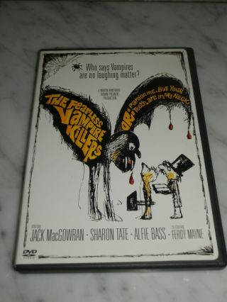 Fearless Vampire Killers Or: Pardon Me,  But Your Teeth Are In My Neck Dvd Rare