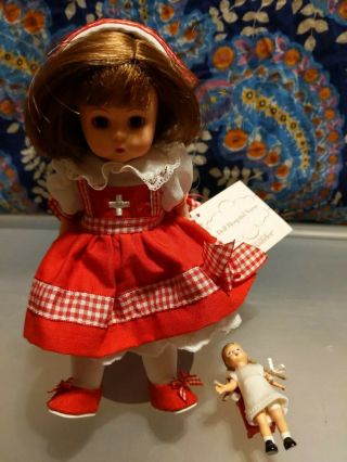 Vintage Madame Alexander Doll Hospital Nurse & Box & Small Doll