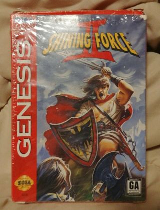 Shining Force Ii 2 (sega Genesis 1994) Complete Rare Rpg Battery Shrink Wrap