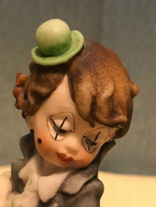 1987 G.  ARMANI Porcelain Boy Clown Figurine With Scooter - Rare Vintage 2