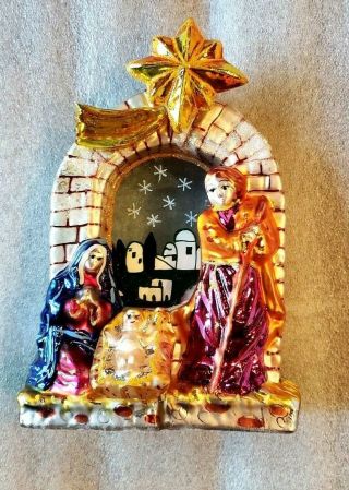 Christopher Radko Rare Bethlehem Rejoice Favorite 1994 Nativity Holy Family
