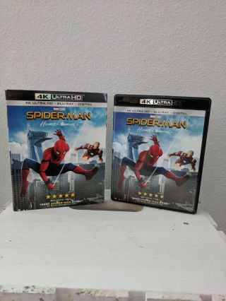Spider - Man Homecoming (4k,  Blu - Ray,  No Digital) Rare Oop Slipcover