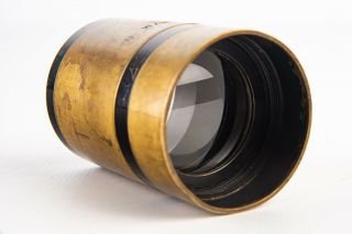 Projection Lens Pathe Fluor F 80mm Brass Rare V12