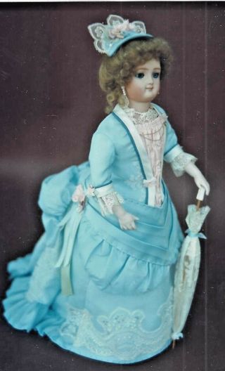 16 " Antique French Fashion Lady Doll Bustle Dress Train Hat Underwear Pattern