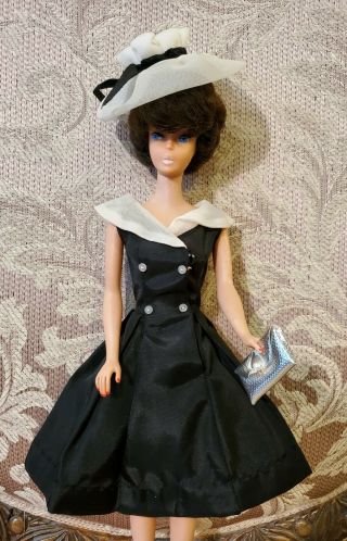 Vintage Barbie After Five Dress Hat Shoes Purse1960 