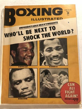 1973 Boxing Illustrated George Foreman Joe Frazier Norton Muhammad Ali No Label