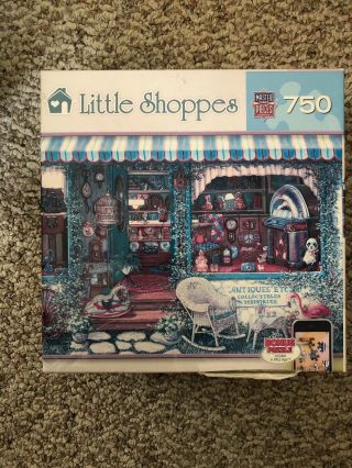 Masterpieces Little Shoppes " Antiques Etc " 750 Piece Jigsaw Puzzle