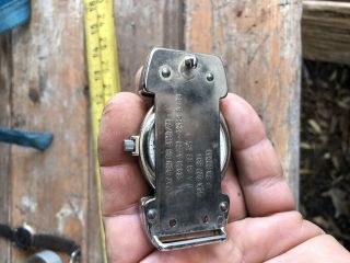 Unusual Rare Vintage Windup Swiss Made Pocket Watch Belt Buckle
