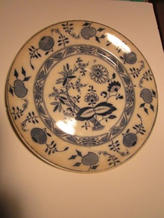 Antique Staffordshire England Blue And White 9 Inch Collectible Plate