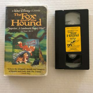 Walt Disney Classic The Fox And The Hound Vhs Demo Tape Rare Clam Shell Case