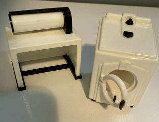 Ideal Dollhouse Furniture Laundry Room Washer And Roller Dryer