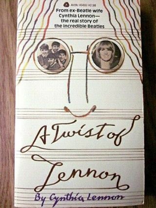 A Twist Of Lennon Vintage Paperback By Cynthia Lennon.  Quite Rare.