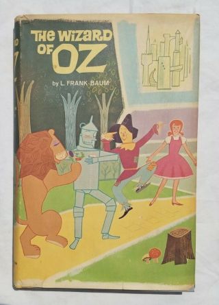 The Wizard Of Oz Vintage Hardcover 1944 Junior Deluxe Ed.  Frank Baum Dust Jacket
