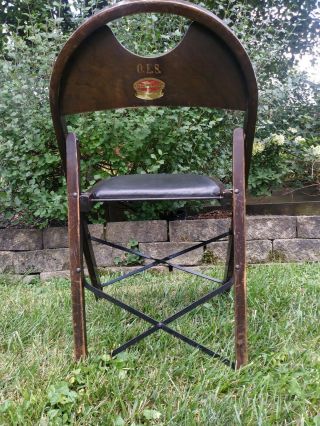 Antique Vintage Solid Kumfort Louis Rastetter & Sons Wood Folding Chair 2