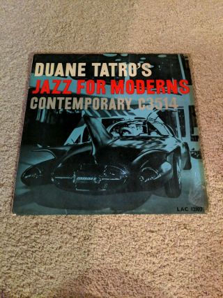 Duane Tatro Jazz For Moderns - Rare Contemporary 1956 Cool Jazz Uk Press