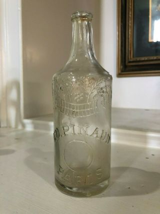 Vintage Rare " Ed Pinaud " Paris Bottle With A Design Around The Top