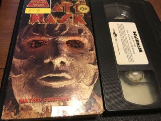 Death Mask (vhs,  1998) Rare Htf Oop 90s Slasher Horror Gore And Blood