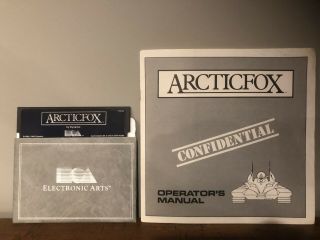 Rare/vintage Arcticfox Game Commodore 64/128 Software 1986 Dynamix/ea