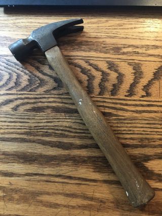 Vintage Craftsman 24 Oz Straight Claw Hammer Rare Big C In Craftsman Made In Usa