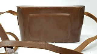 Antique Tan Leather Camera Case Six - 16 Field Case Kodak