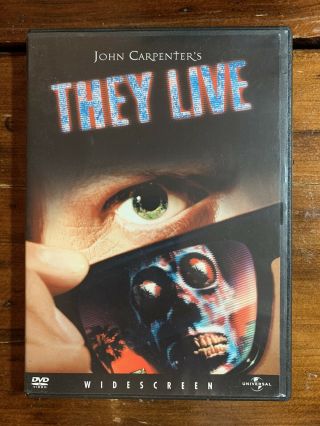 John Carpenters They Live Dvd Universal Horror Sov Cult Rowdy Roddy Piper Rare