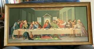 Vintage Paint By Number - The Last Supper - Jesus - Huge