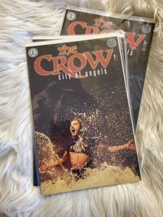 Rare The Crow : City of Angels 1 2 3 Complete SET - 1996 Kitchen Sink (Set A) 2