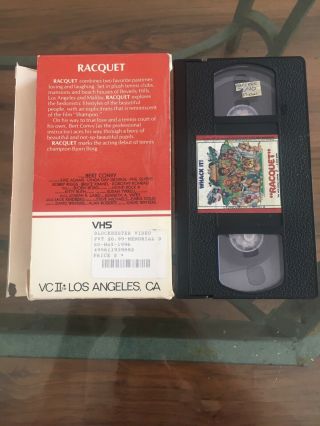 Racquet (VHS,  1979) VCI RARE Tennis Comedy Bert Convy 2