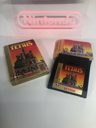 Rare Tetris Tengen (nintendo Nes) W/ Instruction Booklet Soviet Mind Game
