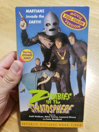 Zombies Of The Stratosphere Rare & Oop Republic Pictures Vhs