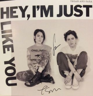 Tegan And Sara Signed I’m Just Like You Album Lp Flat Poster Rare