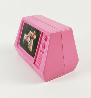 Vintage 1977 Mattel Barbie Dream House Pink TV Television Dollhouse Replacement 3