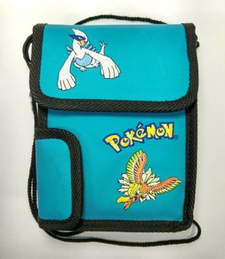 Pokemon Gold Silver Nintendo Gameboy Color Bag Case Teal Rare W/ Ho - Oh Vintage