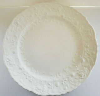 Rare Vintage Cream White Pope Gosser Rose Point Steubenville 10 " Dinner Plate