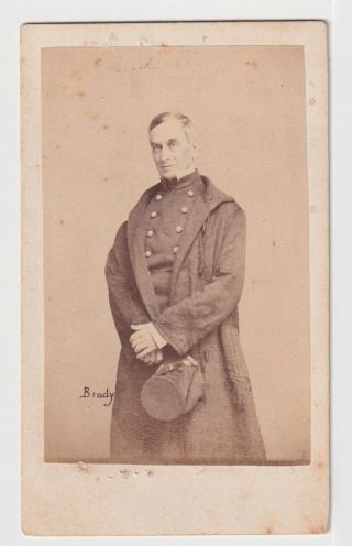 Brigadier General Robert Anderson By Mathew Brady Rare Civil War 1860s Cdv