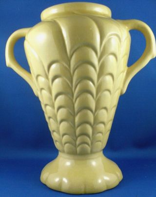 Rare Antique/vintage Mcp Sydney No 87 Art Deco Mustard Vase Vg - In Australia
