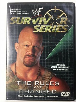 Wwf - Survivor Series 2000 (dvd,  2001) Rare Oop Wwe,  Wcw,