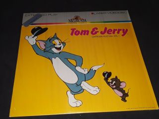 Tom & Jerry Cartoon Festival Vol.  1 Laserdisc Lk Rare In Shrinkwrap