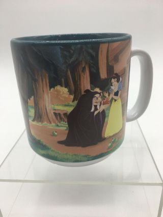 Vintage Disney Store Snow White And The Seven Dwarves Coffee Mug Cup Rare D10