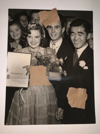 Rare Vintage Candid Photo Judy Garland 1940 High School Graduation