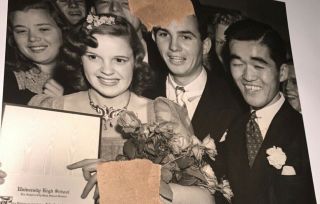 Rare Vintage Candid Photo Judy Garland 1940 High School Graduation 3