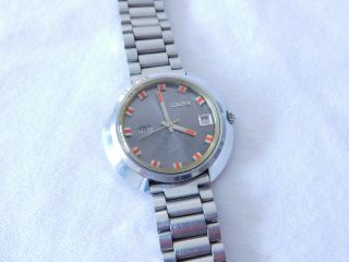 Rare 1960s Citizen Crystal Seven Ufo Case 21 Jewel Automatic Wrist Watch