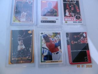 Michael Jordan Rare 6 Card Bundle With Upper Deck 77/100 Card Awesomeness