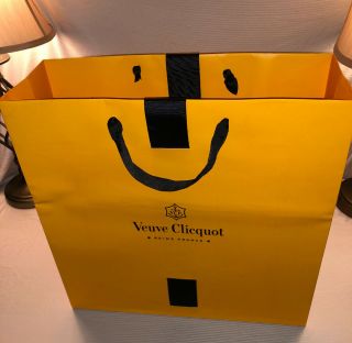 Veuve Cliquot Large Orange Gift / Shopping Bag (17 " X 17 " X 5 ") Very Rare