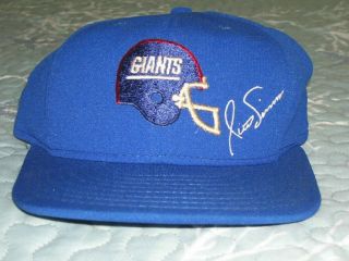 Vintage York Giants Phil Simms Snap Back Hat Rare - Never Worn